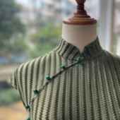 丝绒旗袍日常复古优雅修身 JULEE定制春夏中式 波纹弹力薄款 连衣裙