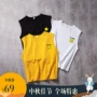 Cậu bé mập mạp mồ hôi áo cotton 12-13-14-15-16 tuổi cười cậu bé học sinh không tay áo thun tuổi teen - Lót áo lót thể thao 