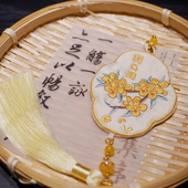 国风挂件刺绣十二花神香囊桂花荷花挂脖香包挂件桃花香袋汉服配饰
