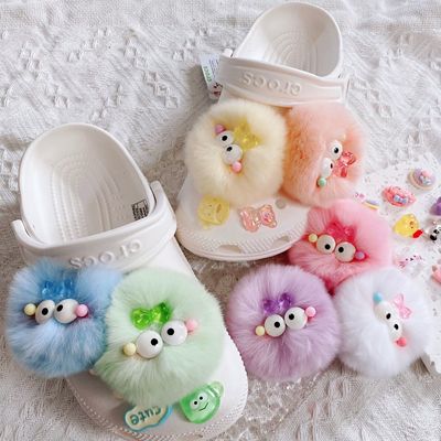 真毛獭兔毛马卡龙色多巴胺