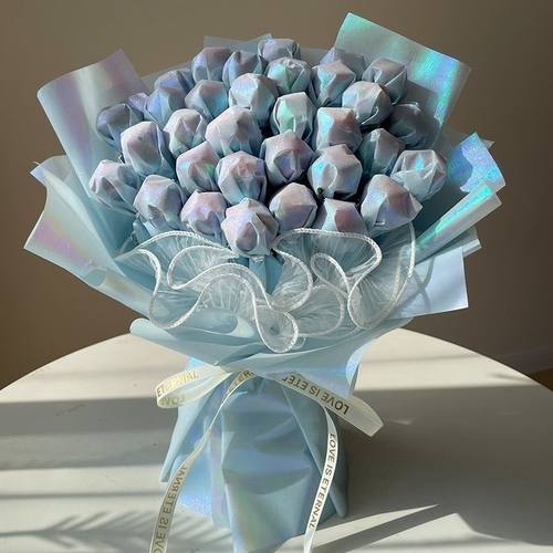 星河棒棒糖花束diy材料包手工糖果花束送女友生日礼物花束