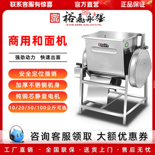 裕飞永强正品商用卧式和面机1525公斤大容量揉面机简装电动拌面机