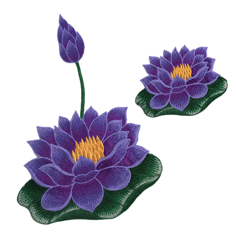 睡莲绣片民族舞蹈太极服装饰diy创意布贴搭配特色棉麻真丝裙辅料,居家布艺,布贴,淘宝优惠券,粉丝福利购,淘宝优惠卷