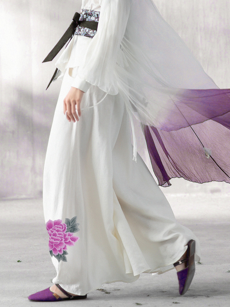 牡丹刺绣辅料diy旗袍阔腿裤装饰中国风服装设计破洞修补绣花布贴