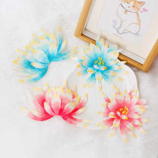 东方神秘花朵刺绣辅料diy马甲绣花装 饰包包帽子手套羽绒服补丁贴