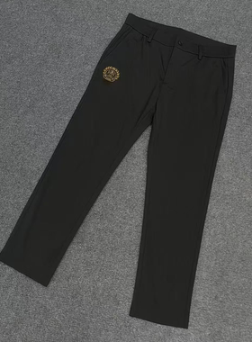 雷迪波er春夏新款ku564男士简约百搭黑色薄款九分裤