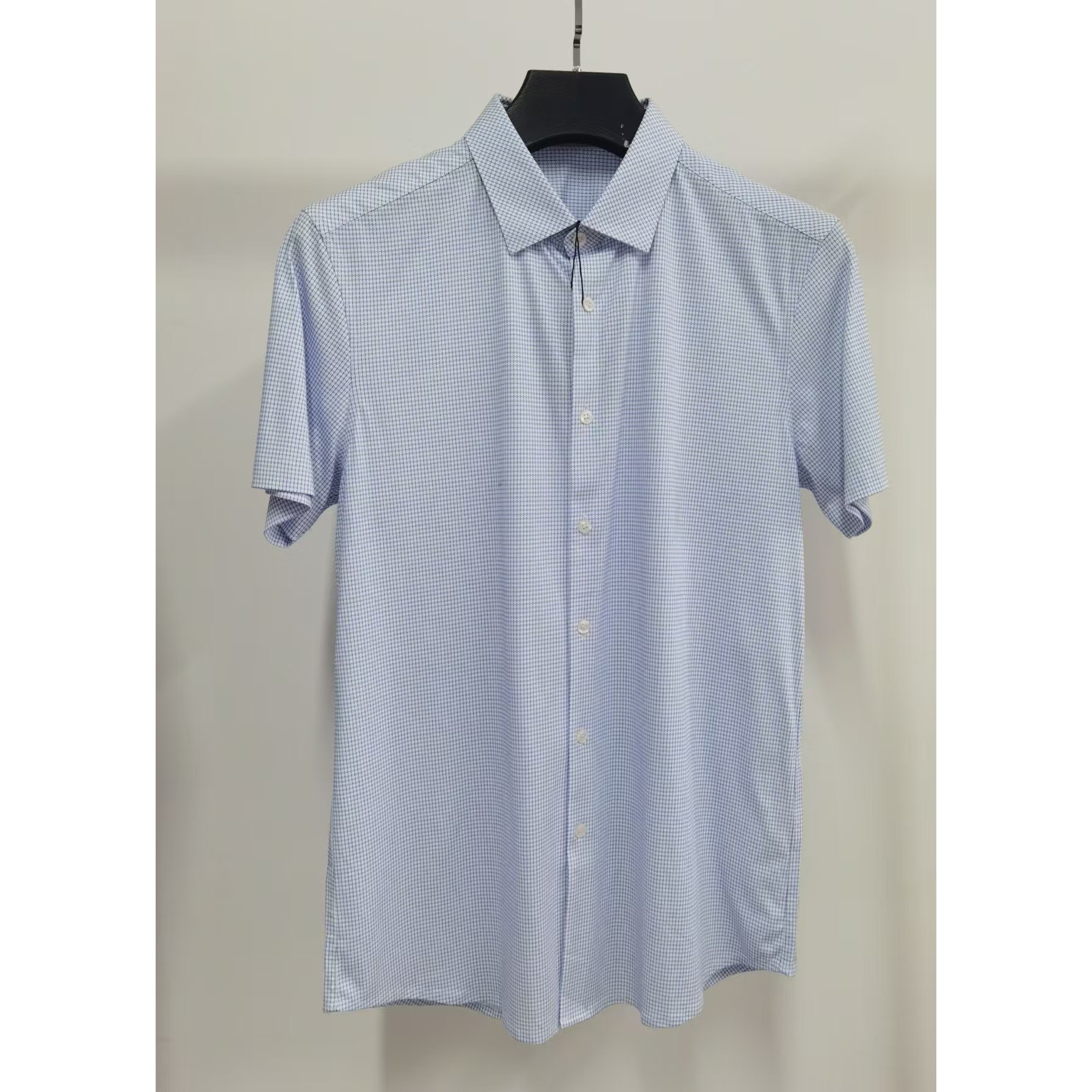 劲家180码CS083男装男士夏季新款格子休闲短袖衬衫