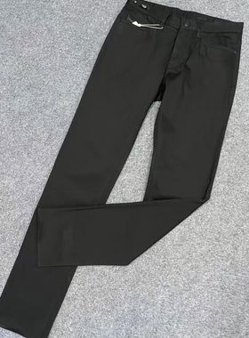 九家ku696男士秋冬款黑色竖袋商务休闲裤