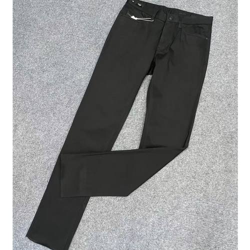 九家ku696男士秋冬款黑色竖袋商务休闲裤