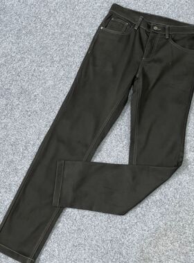 GVku771男士春秋季新款黑色简约百搭时尚休闲牛仔长裤