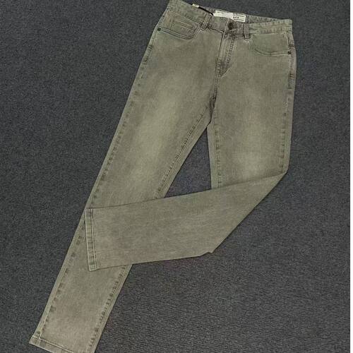 伦de马KU810轻奢复古做旧修身牛仔裤弹力直筒商务休闲裤