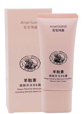 安安羊胎素细致补水BB霜60克 包邮 提亮肤色裸妆遮瑕补水保湿滋润