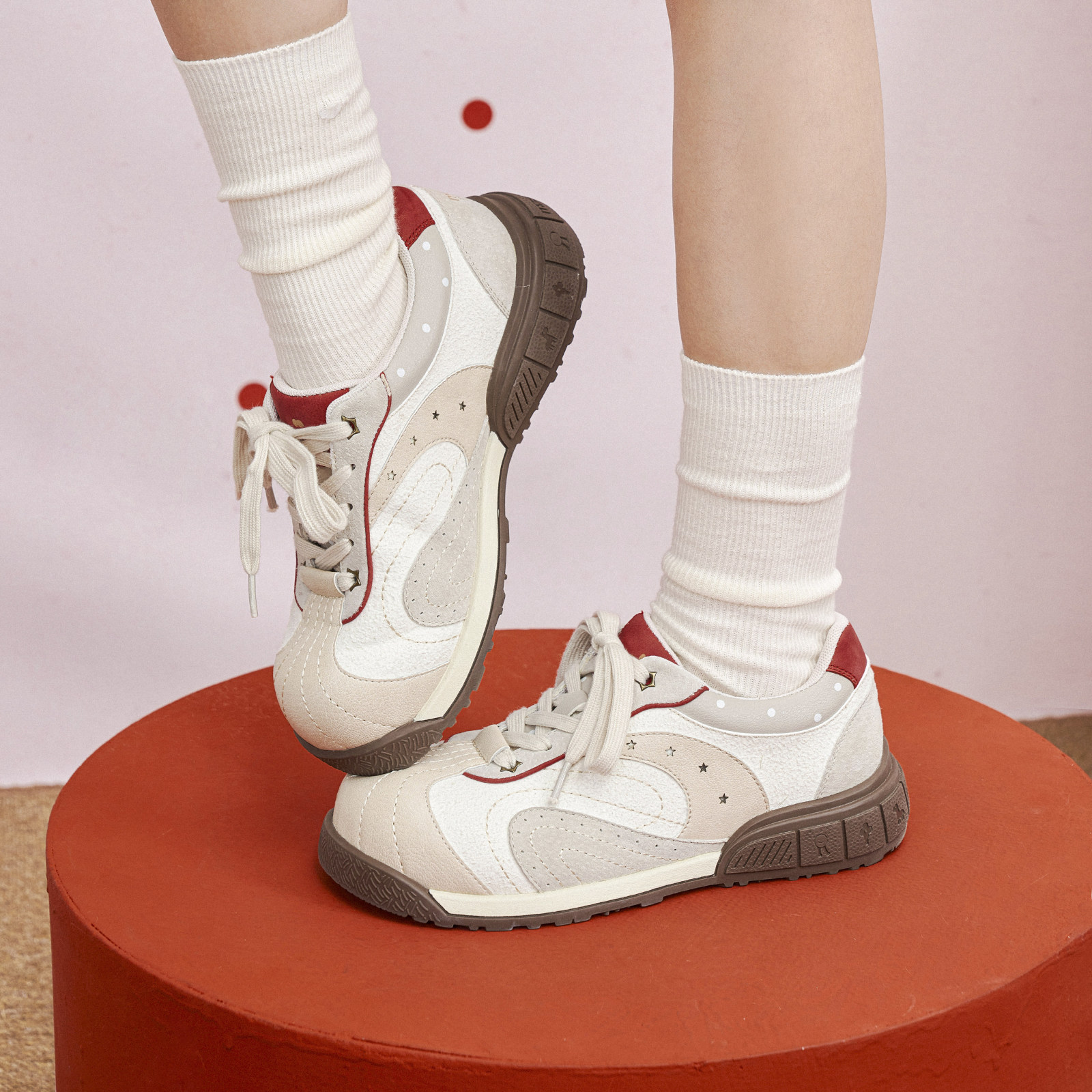 玛速主义2026新款百搭平底运动鞋女夏小众设计感大头鞋厚底休闲鞋