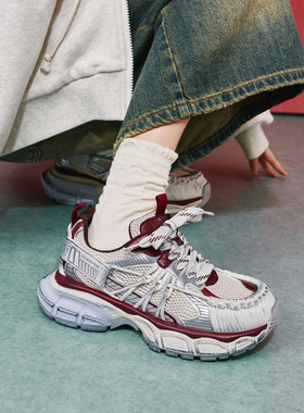 玛速主义2026年春季新款网面老爹鞋休闲运动跑步鞋百搭单鞋女春季