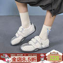 玛速主义2025新款魔术贴休闲鞋轻便运动鞋百搭平底板鞋女冬季波点
