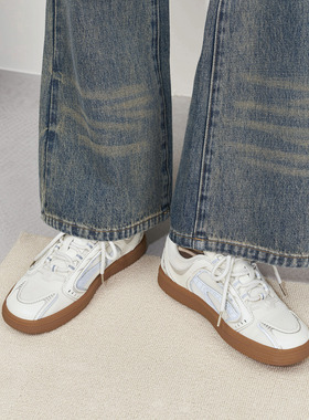 玛速主义2026年新款ins潮休闲平底板鞋女春百搭运动小白鞋德训鞋