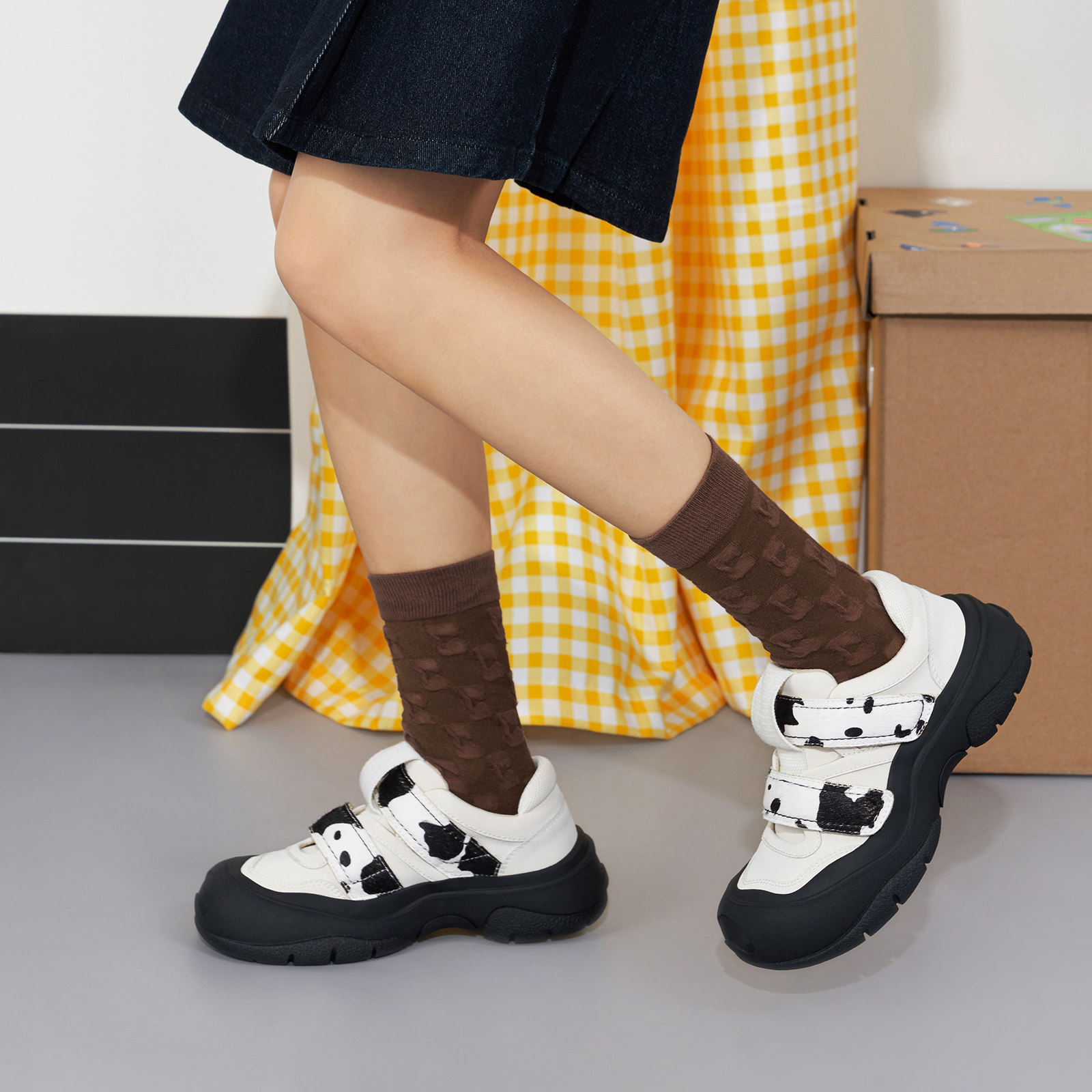 玛速主义2026新款小众设计感丑萌鞋女夏休闲百搭鞋厚底单鞋大娃鞋