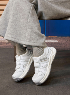 玛速主义2026新款厚底百搭休闲魔术贴板鞋女春网面透气轻便运动鞋