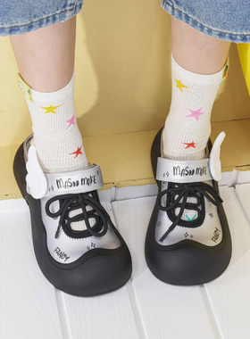 玛速主义2026年春季新款厚底大头丑萌鞋休闲包头拖鞋一脚蹬懒人鞋