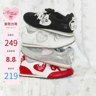 女夏德训鞋 百搭薄底学生板鞋 轻便运动休闲小白鞋 玛速主义2026新款