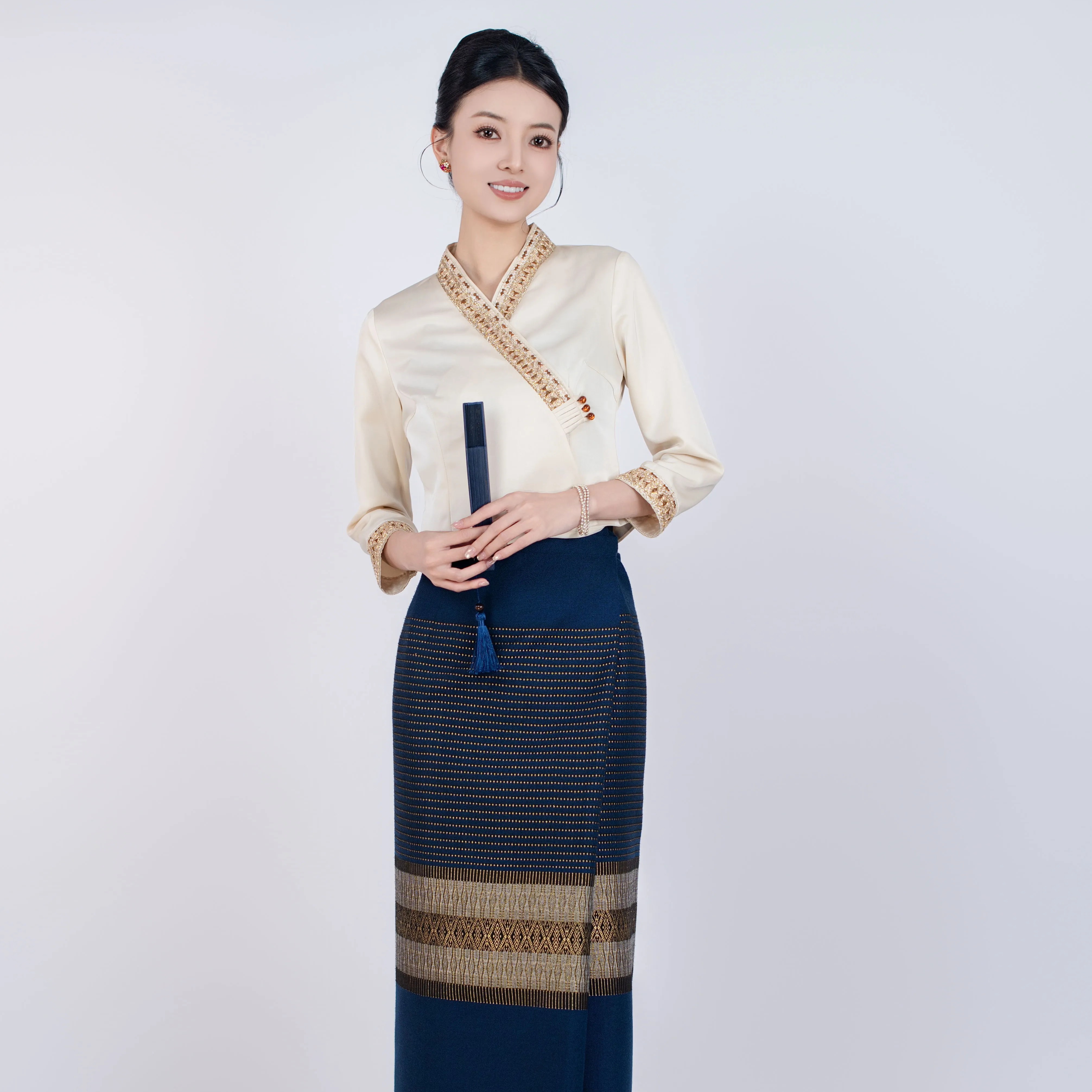 茶服工作服玉家人铜氨丝2023