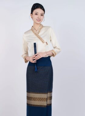 茶服工作服玉家人铜氨丝2023
