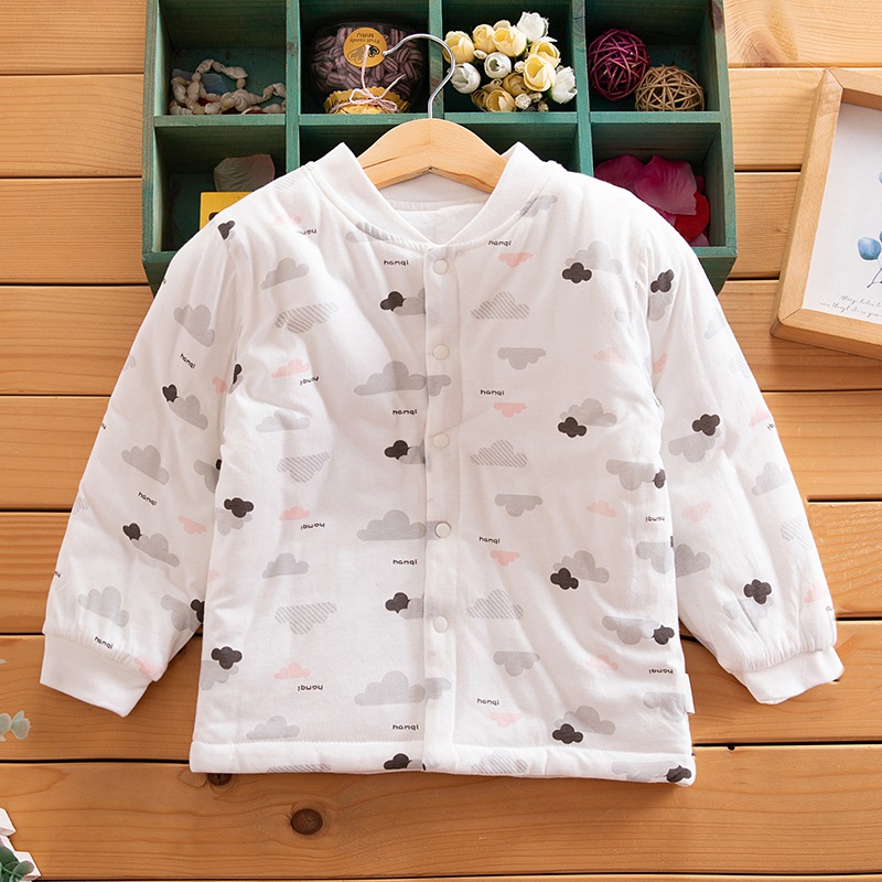 儿童棉袄男童棉服女童夹棉上衣宝宝纯棉保暖衣服厚1-5岁