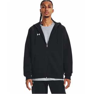 安德玛UA秋冬Rival男子秋冬抓绒训练运动连帽外套1379767