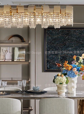现代轻奢样板间售楼处餐边柜餐厅