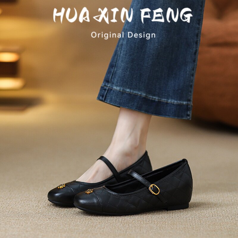 花信风内增高单鞋2026新款春季小香风法式玛丽珍女款配裙子女鞋子