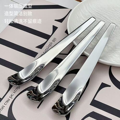 Stainless Steel Long Handle Dessert Spoon Coffee Ice Cream