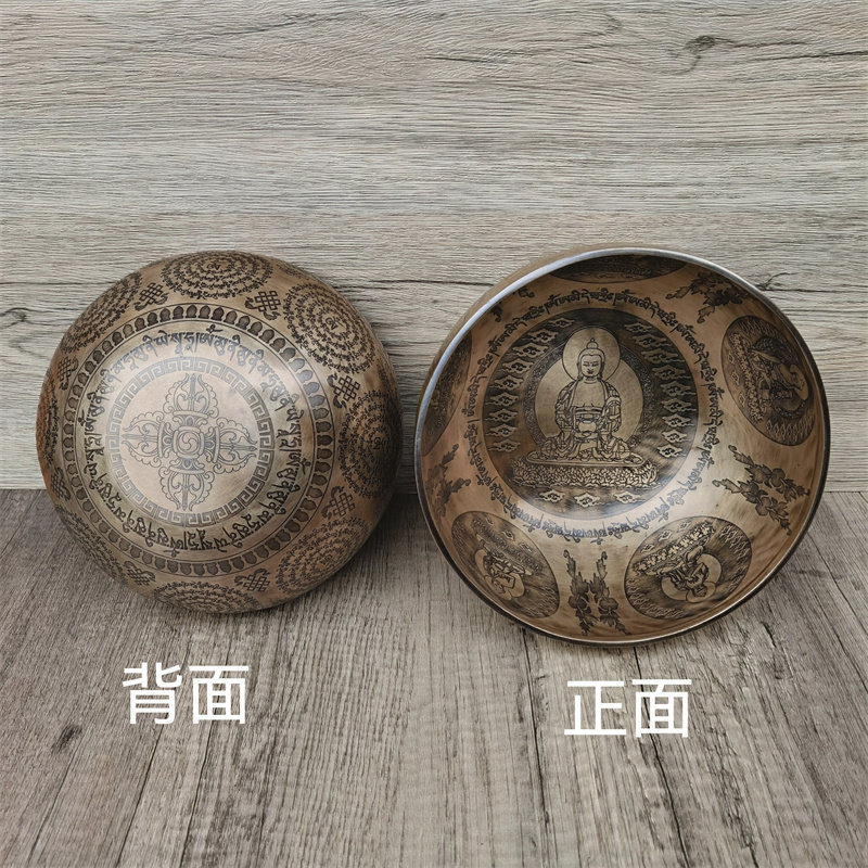AMITABHA BUDDHA SINGING BOWL NEPALESE HANDMADE COPPER CHIME BOWL YOGA MEDITATION BOWL BUDDHA SOUND BOWL BUDDHA SOUND BOWL BUDDHA SOUND BOWL