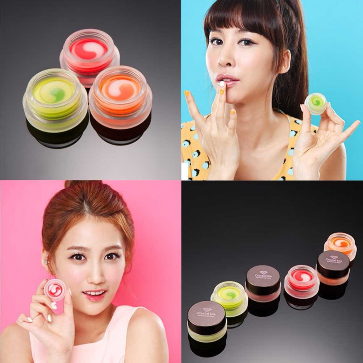 钻石Crystal Dia 精华润唇膏唇膜韩国JACSKIN青葡萄/橙子/草莓