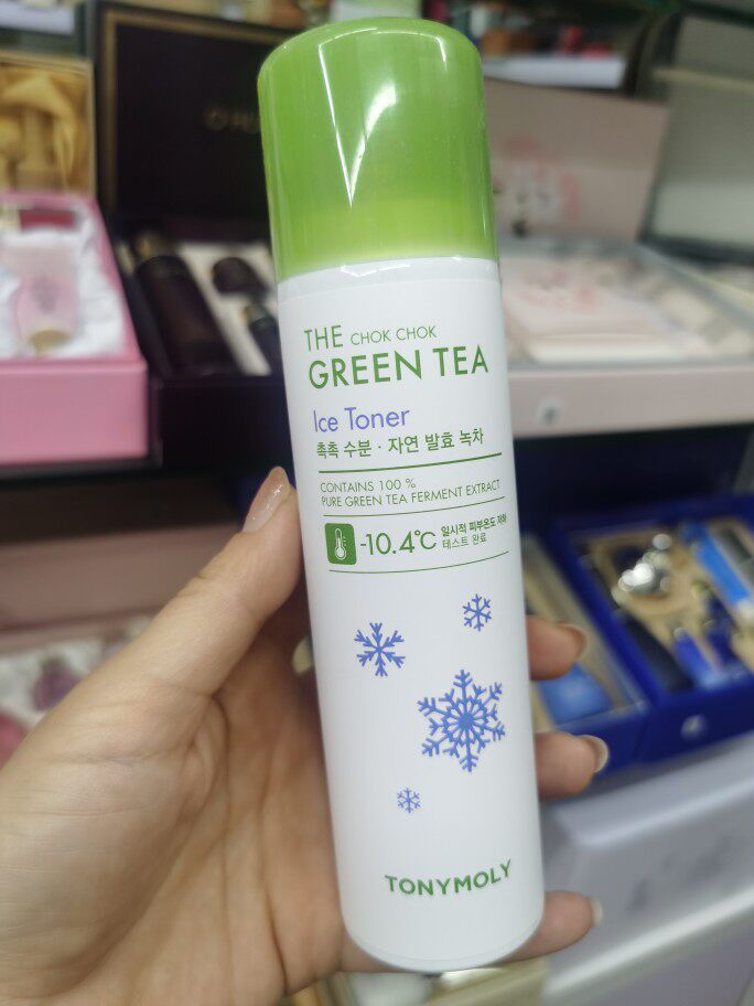 韩国tonymoly托尼魅力魔法深林绿茶冰点喷雾 白色舒缓补水150ml