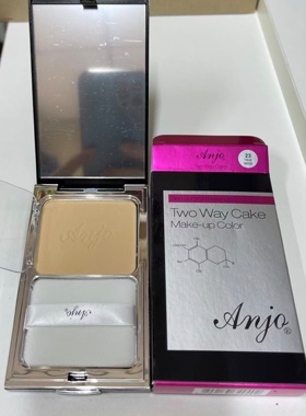 韩国原装Anjo干湿两用粉饼13g 21号自然白遮瑕定妆