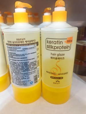 韩国所望持花男子keratin氨基蚕丝蛋白护发啫喱精华500ml