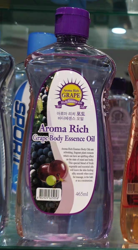 韩国原装aroma洗护香体葡萄身体精油放松按摩护理465ml