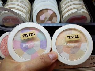 韩国 The Saem得鲜五彩高光腮红修容粉饼提亮粉控油自然