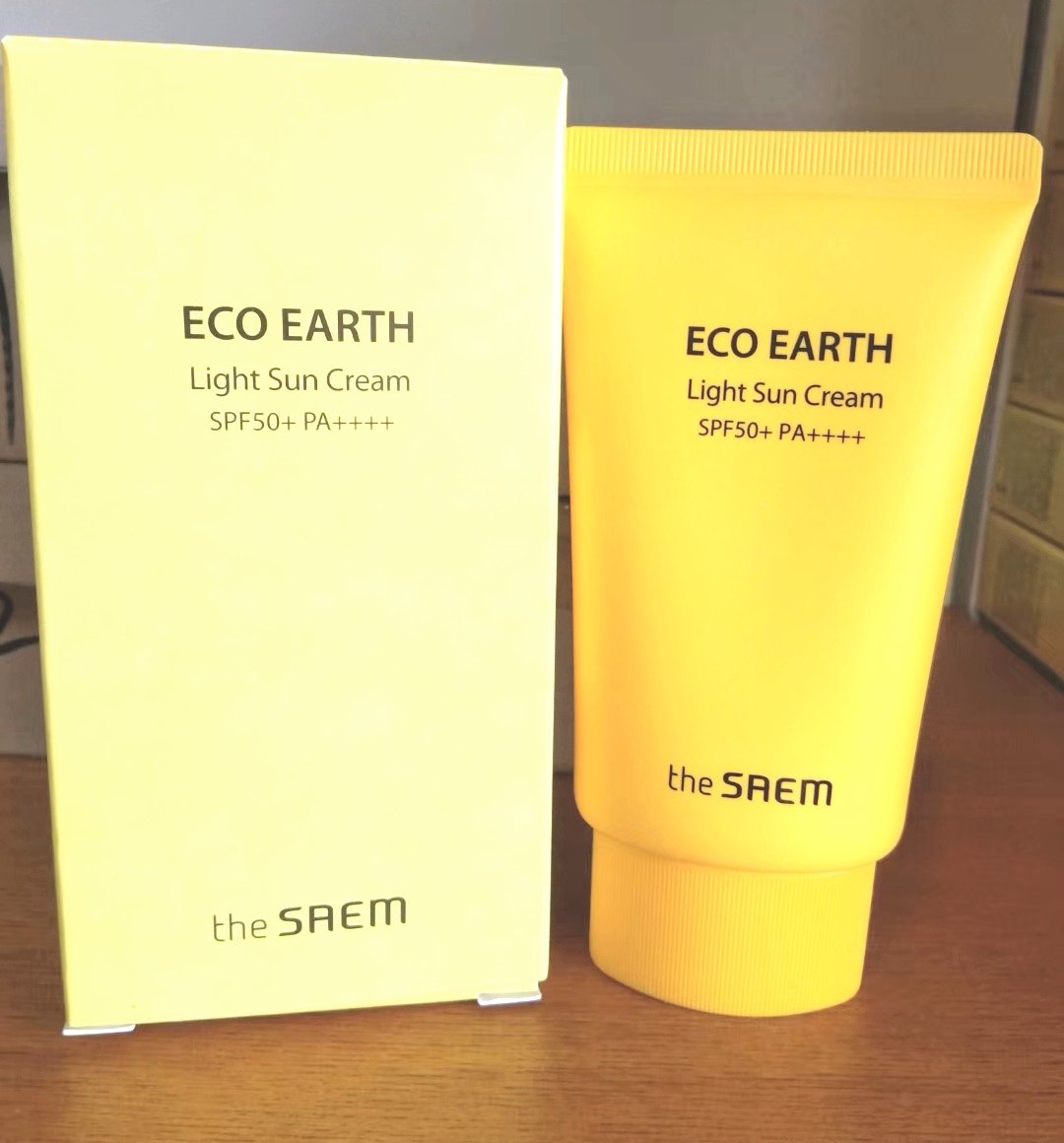 韩国得鲜ECO提亮保湿清爽防晒霜sPF50+