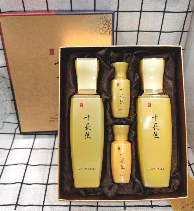 韩国正品ROSEE露姿十长生金颜 韩方营养水乳2两件套