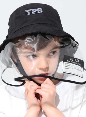 ▲现货 大大儿童商店 日本 THE PARK SHOP 可拆卸透明面罩渔夫帽