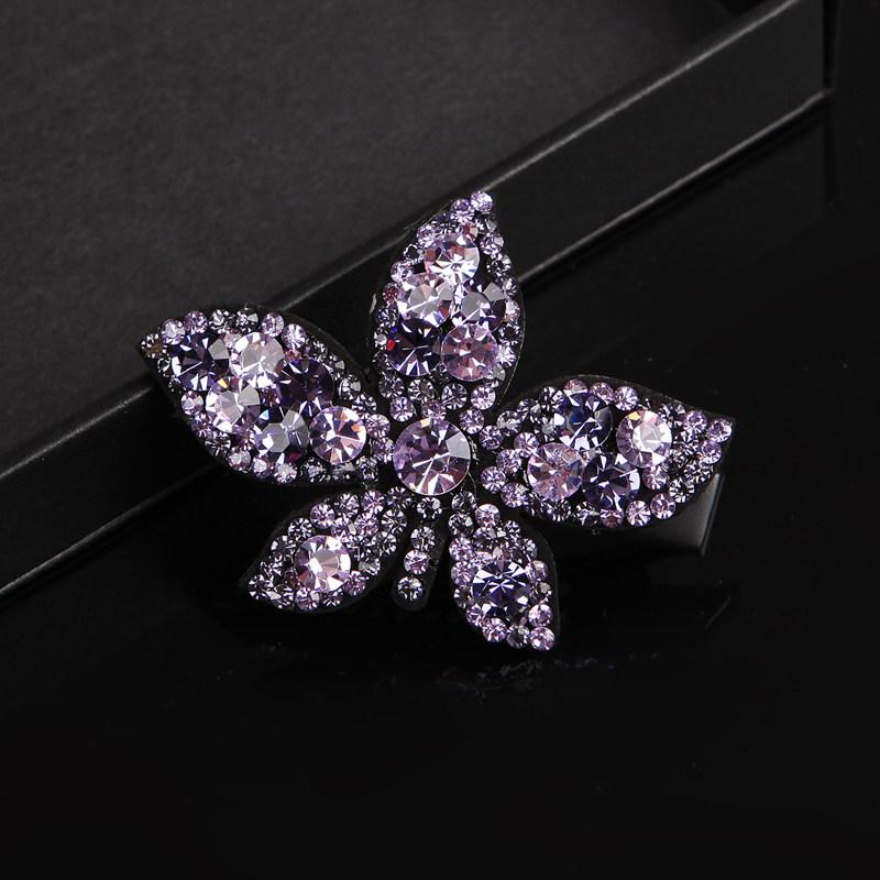 韩国发饰边夹刘海夹碎发夹镶钻女