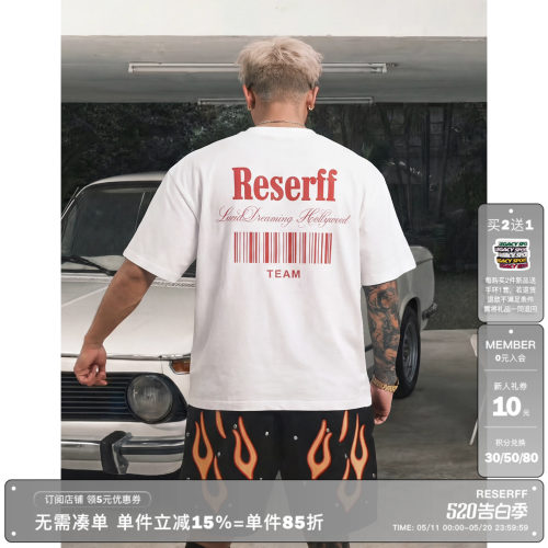 RESERFF·短袖美式条形码