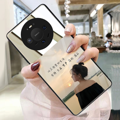 想要的生活适用华为mate80手机壳玻璃镜子壳mate70pro化妆镜mate60pro潮50补妆镜镜面40