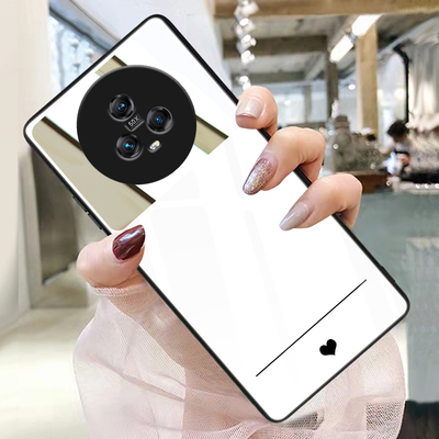 荣耀magic5手机壳玻璃带镜子镜面