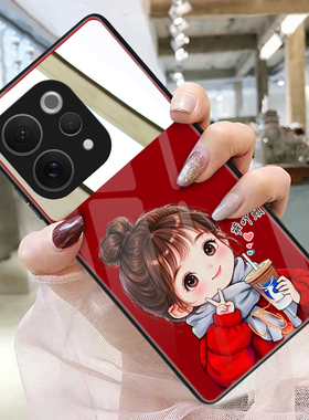 乖丫头vivos50手机壳玻璃s30promini带镜子镜面s20pro女s19个性补妆镜s18保护套s17新年红s16