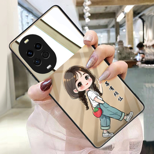 莓有烦恼适用华为nova15手机壳玻璃14带镜子13镜面nova12pro补妆镜11女照片定制个性时尚diy