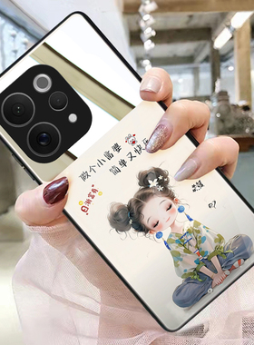 适用vivos50手机壳s30promini玻璃s20带镜子s19镜面s18pro补妆镜创意s17e小众女款s16pro可爱时尚s15简约s12