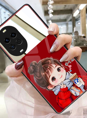 乖丫头适用华为nova15手机壳玻璃nova14ultra补妆镜13女新年12pro带镜子镜面11个性高级可爱10