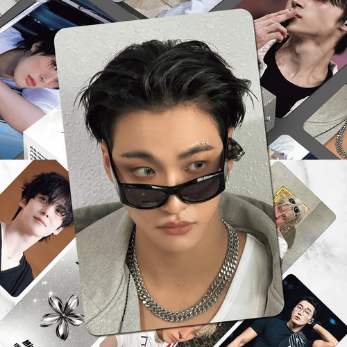 110张韩国男团Ateez镭射小卡高颜值偶像周边明信片收藏卡片盒装
